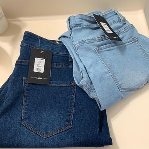 2 Fashion Nova jeans NWT size 15
